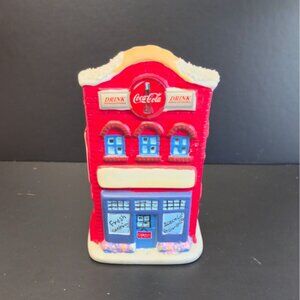 Vintage Coca-Cola Coke Restaurant Tea light Candle Holder Christmas village